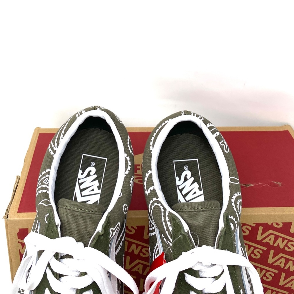 VANS Old Skool Low Top Green Men’s Suede Canvas Skate Sneakers Size VN0A5KRFB0F - Picture 8 of 11